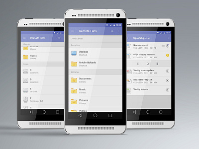 abFiles Redesign abfiles android app gui redesign remote files ui ux