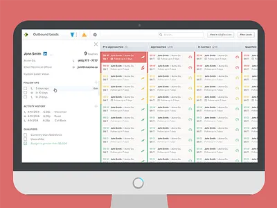 Dashtab Web Application for Salesforce.com app application dashtab flat imac interactive salesforce slider ui web