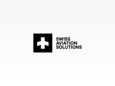 Swiss Aviation Solutions air airplane aviation branding brandits cross flight fly jet logo minimal plane red solution swiss