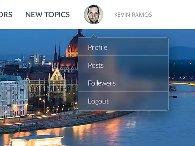 Dropdown blur blur dropdown