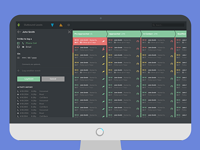 Dark Theme for Dashtab app application dark flat imac mac menu pipeline salesforce ui web