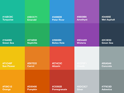 Flat UI Color Palette for Sketch color download flat freebie palette sketch sketch app ui