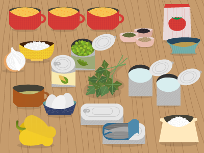 itchen of senses - recipe 3 chef cook cooking cuisine food ingredients kitchen vegetables