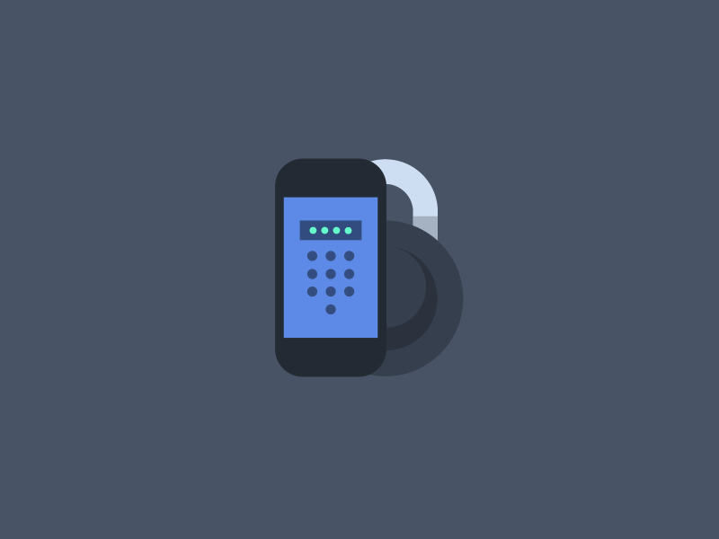 Security android animation flat gif illustration lock material screen ui