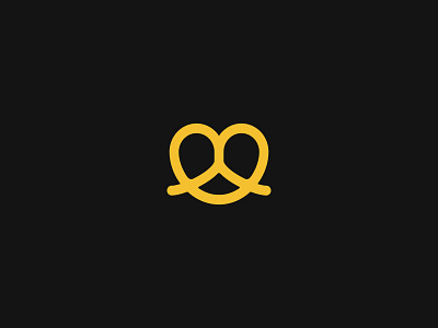 Pretzel Logo logo mark pretzel shop simple symbol