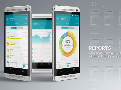 Monnie android app app gui material design money tracker ui ux