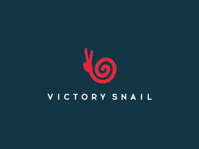 Victory Snail awesome clever creative genius idea inspiration letter smart