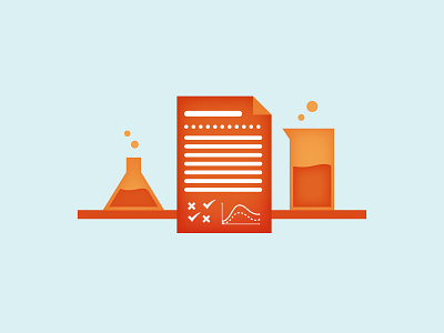 Science Illo beaker chemistry facts illustration infographic science scientific