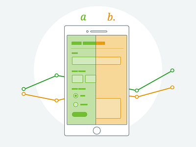 Form A/B Testing ab test form illustration