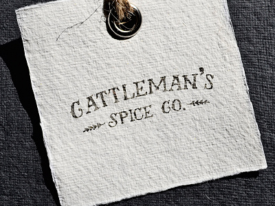 Cattleman's Round 3 lettering logo texture type