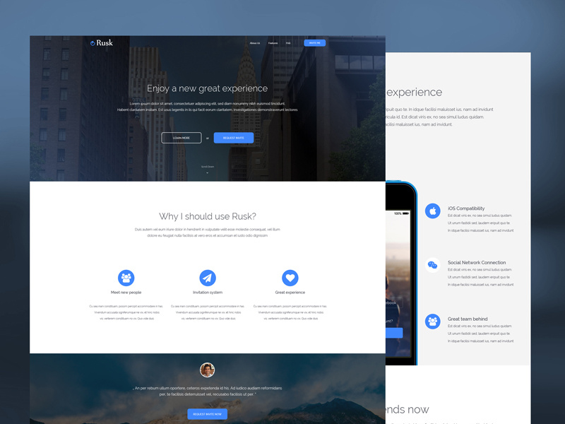 Example of Rusk App
