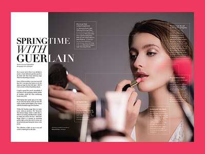 Springtime with Guerlain bridal editorial fashion magazine make up unveiled wedding