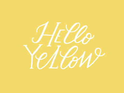 Working on the identity for Hello Yellow