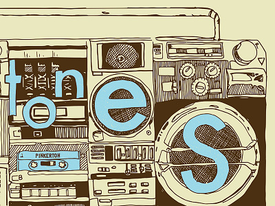 Pinkertones Poster gig poster illustration nicholas nocera poster