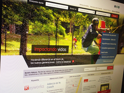 Adecco website proposal design website