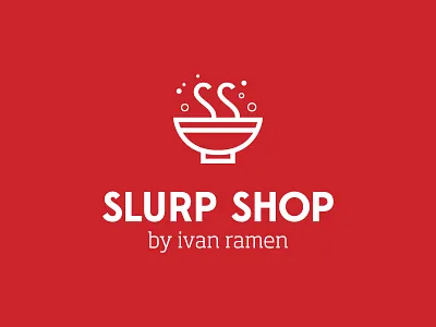 Slurp Shop branding food logo noodles ramen restaurant