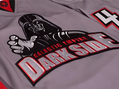 Galactic Empire Dark Side Jersey branding dark side galactic empire geeky jerseys ice hockey sports star wars