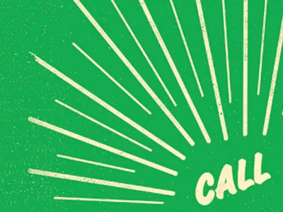 Call ya'll burst call green i dunno lines texture typography