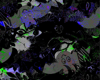 Digital Illustration. Bats and elements. Gothic. bats canvas design digital art digital illustration gothic style illustrator photoshop