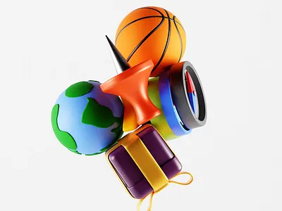 Gravity 3d 3dmotion animation blender design graphic design gravity icon icons motion motion graphics physics simulation