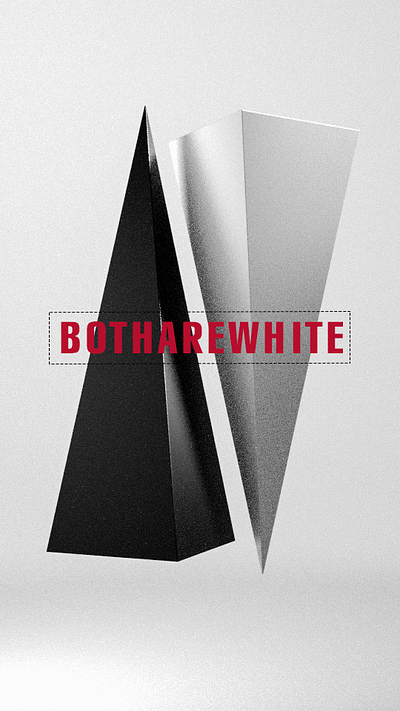 Both 'Re White 3d illustration