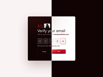 ❖ Verification Code app clean concept design ui ux