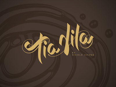 Logo design — Tia Nila by Nicole Chang brand branding confectionery identity logo pâtisserie