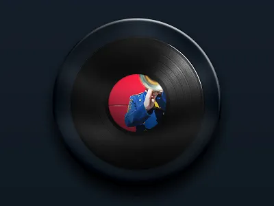 Zoom Vynil chante disc glass music rotate sound turntable vinyl vynil