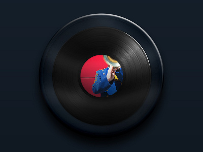 Zoom Vynil chante disc glass music rotate sound turntable vinyl vynil