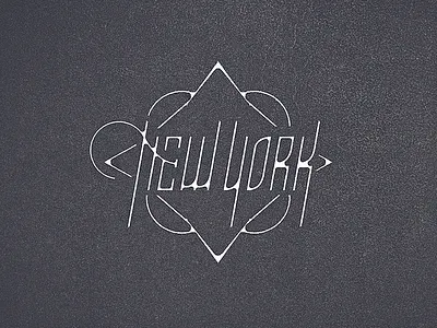 Nyc Badge badge branding custom type handlettering lettering logo nyc script texture typography vintage