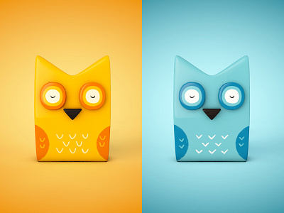 Owl 3d c4d modeling owl texture