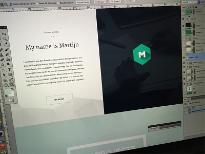 Portfolio Redesign flat interaction webdesign website