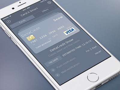 Card it Smart – Teaser Shot app cards clean flat ios ui ux