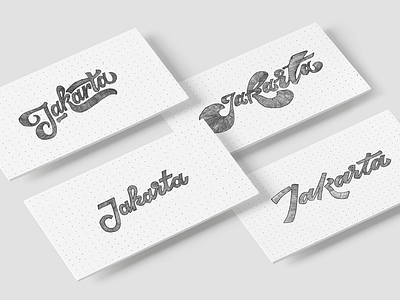 Jakarta art brush design handlettering letterdesign logo sketch type typography watercolor