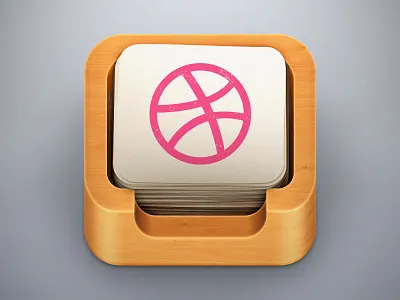 Thank you box dribbble icon invite new nirshlv paper realistic thanks wood