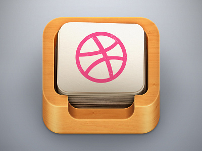 Thank you box dribbble icon invite new nirshlv paper realistic thanks wood