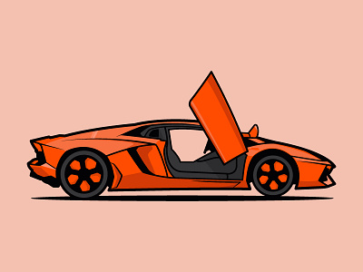 Lamborghini car illustration lamborghini