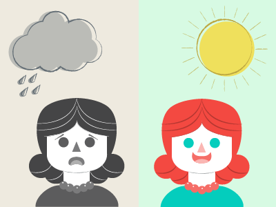 Sad Happy Sad Happy Sad Happy business clouds happy illustration rain sad sun vector