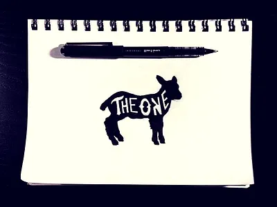 Sheep Sketch - WIP fine art freehand hand drawn hand type illustration pen and ink sheep sketch typography