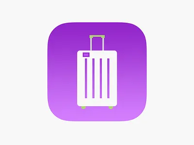 Suitcase Icon clean flat icon ios iphone minimal