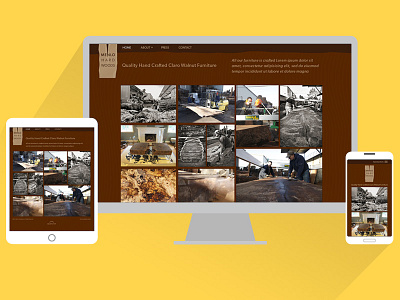 Menlo Hardwoods responsive ui ux web