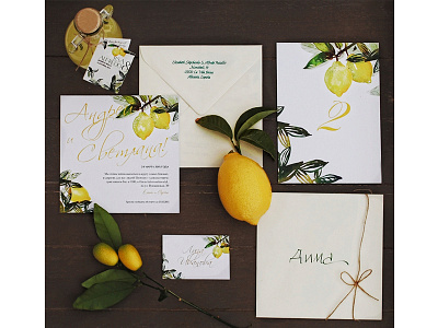 Invitation set for wedding in Ravello best invitation bride card invitation invitation suite invite italy lemon ravello wedding wedding set