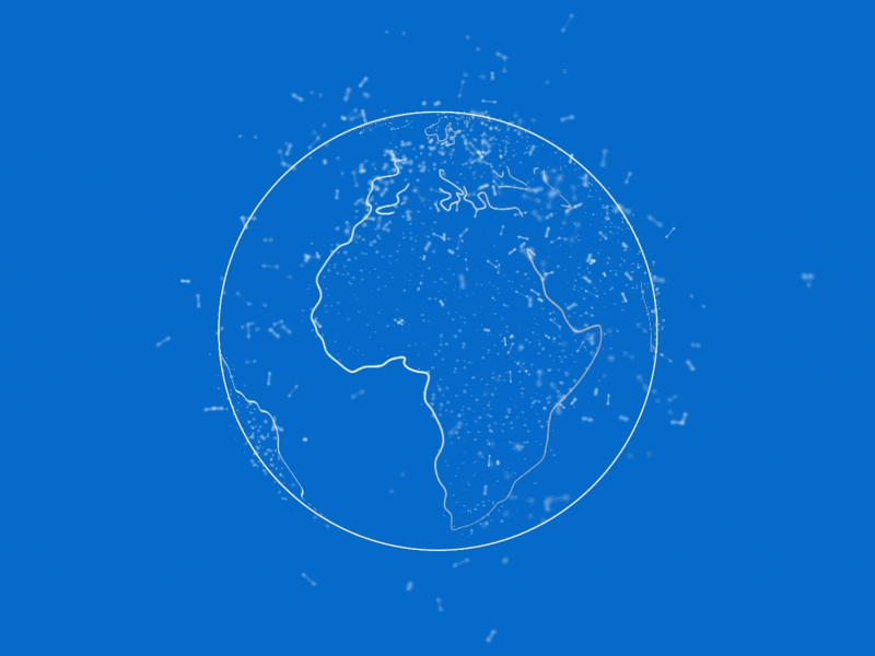 Globe Line after effects animation blue dots earth form gif globe line outline particles plexus