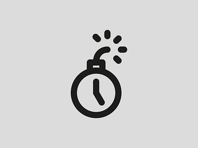 Time bomb andreas wikström bomb icon illustration time