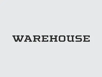 Warehouse logotype design graphic design lettering logo logomark type typography