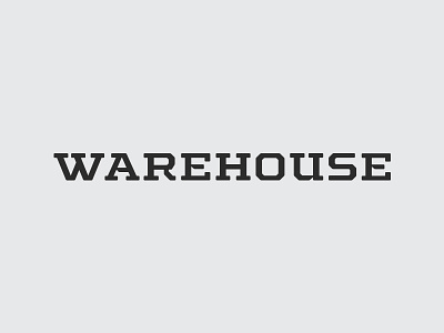 Warehouse logotype design graphic design lettering logo logomark type typography