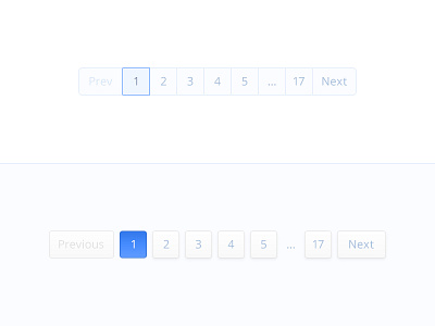 Pagination(s) button clean element interface next options pagination previous ui ux web white