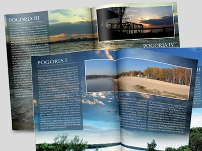 Pogoria lakes folder brochure design folder lake print