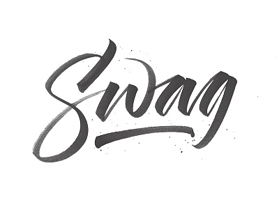 Swag calligraphy hand lettering hand made type hand writing handmade lettering letters tombow typography