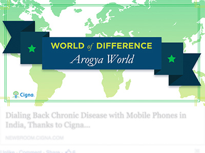 Cigna World of Difference Facebook Post facebook social content social media